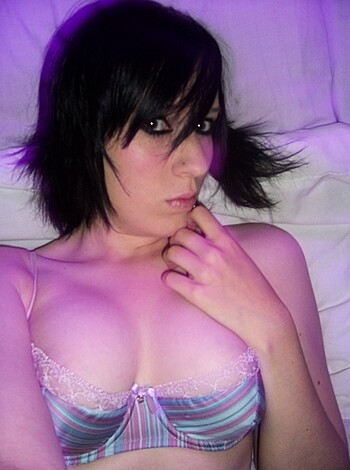 "Fucking hell, check out this hot chick lying in bed with a tight ass and tits."