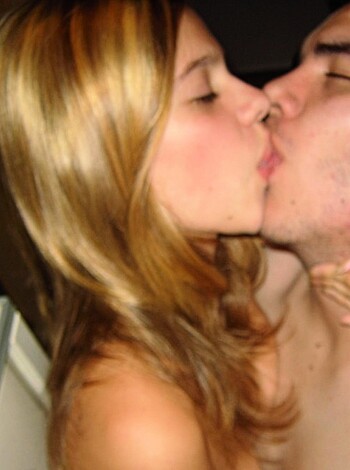 Cute hairy blonde posing with her  boyfriend - Photo 28