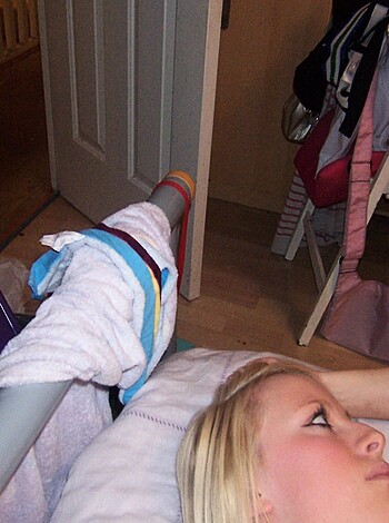 Selfshot Blond in Purple Room - Photo 19