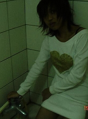 """
Fucking hell! What the fuck is this? A fat cunt holding onto a goddamn sink while pissing away her time sitting on some shitty toilet in her own golden goddamned bathroom, just chilling with that dumb bitch face like she's so fucking proud of herself.
"""
