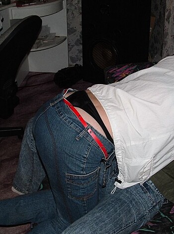 Red boxer briefs-wearing guy being grabbed and felt up by some other dude, like whoa bro, chill the fuck out with your hands!