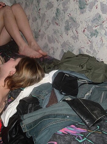 """
Here's a hot lesbian sex scene. Two naked bitches, fucking each other like crazy, in the middle of messy clothes all around them. They don't give a shit about the disorder, just getting their pussies licked and fingers deep inside 'em. Fuck me hard, girls!
 """
