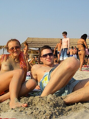 Dude, bae's got sand up her ass as they fuck on the beach.