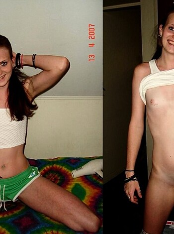 "Naked bitch with fucking snatch on display."