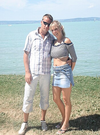 "A dude and some bitch taking a fuckin pic together."