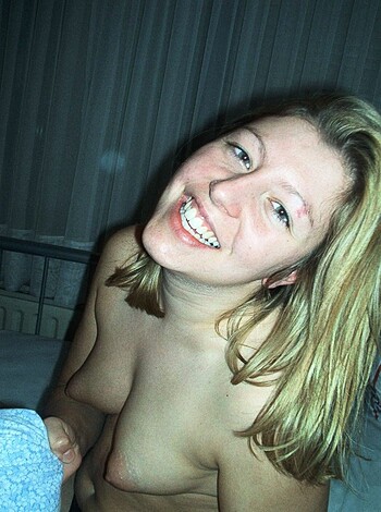 Horny Amateur Blonde shows her Cunt  - Photo 132
