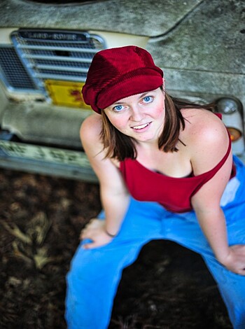 overalls - tits out - Photo 23