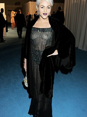 Jaime Winstone See Through Dress Revealing Nipples - Photo 7