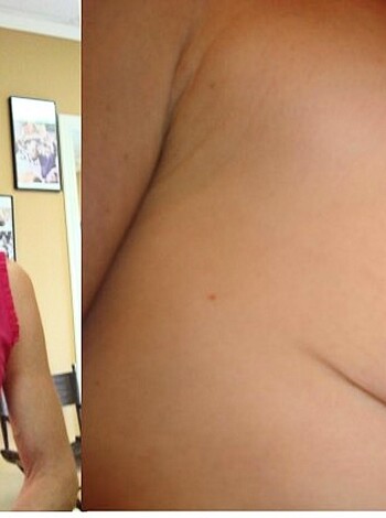 Fucking hot chick in a sexy pink top, showing off her tits and shit.