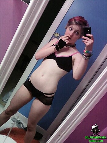 A chick in sexy underwear posing for some pics.