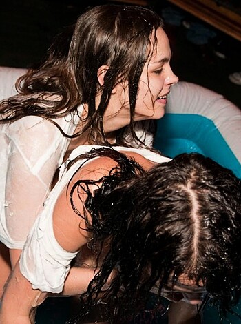 Party Girls in Club - Fighting in pool - wet t-shirt - Photo 14