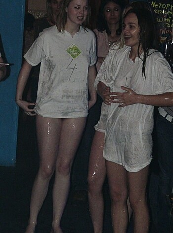 Party Girls in Club - Fighting in pool - wet t-shirt - Photo 37
