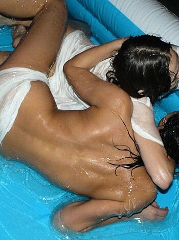 Party Girls in Club - Fighting in pool - wet t-shirt - Photo 46