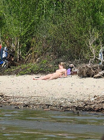 Fuckin' naked people baskin' in the sun on a fuckin' river bank, bro.
