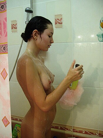 "Here's a naked bitch in her shower, scrubbing herself clean with a fucking yellow sponge."