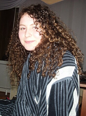 "F*cking hot chick in f*ckin' fluffy robe smilin' like a f*ckin' psycho."
