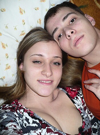 Vulgar description: Fucking couple balls deep in bed.