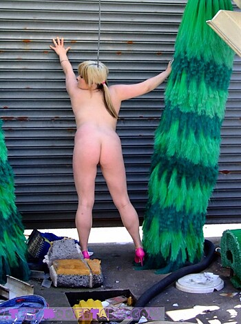 "Here's a fat ass, with shitty green feathers stuck up its crack."