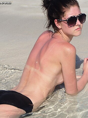 "Fucking hot chick on the goddamn sand, tits out, ass out, soaking up some sun like she's fucking worshipping it."