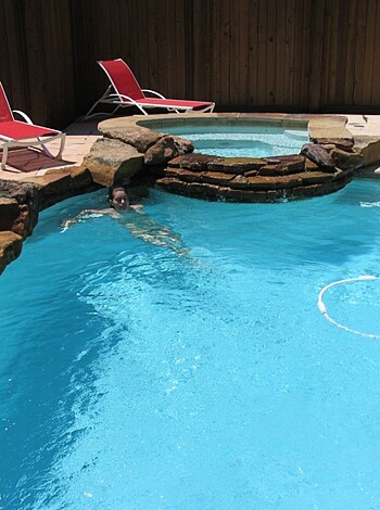"Motherfucking dude taking a dip in the fucking rocky pond, with some goddamn folding chairs for shits and giggles."