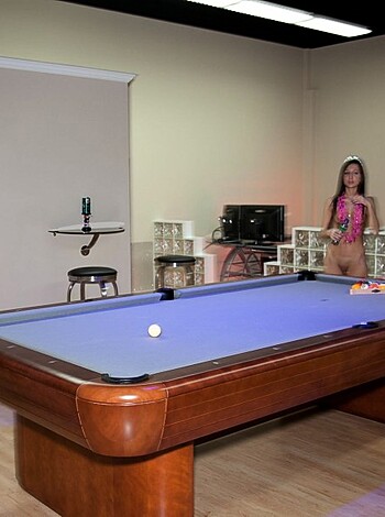 Fucking shit, it's a goddamn picture of some fucking naked bitches chillin' at a motherfuckin' pool hall.