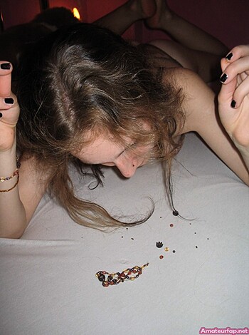 Naughty Blonde Lesbians Playing Erotic Games - Photo 6