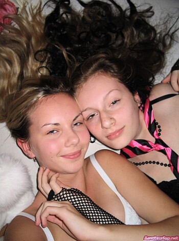 Naughty Blonde Lesbians Playing Erotic Games - Photo 24