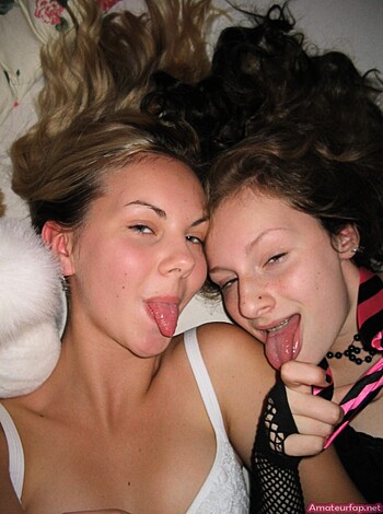 Naughty Blonde Lesbians Playing Erotic Games - Photo 26