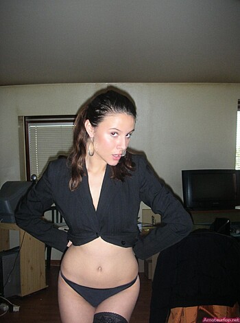 Hot Black Panties Busty Brunette Teen - Photo 25