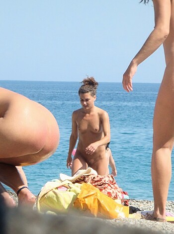 "F***ing hell! Look at those f****** naked bastards frolicking on the goddamn shoreline, you cheap c*nt!"