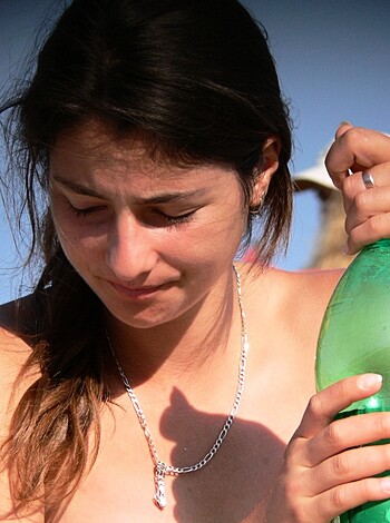 "Look at this fucking bitch with her green bottle of fucking soda."