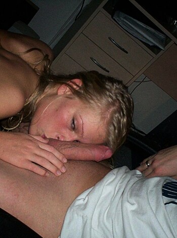 "Here's a photo of a dude fucking some chick in the mouth."