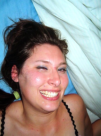 "Here's a photo of some busty chick grinning and exposing her tits while lying naked on a frilly-assed bed with a blue lacy bra. Fucking hell, who needs porn when you got this shit?"