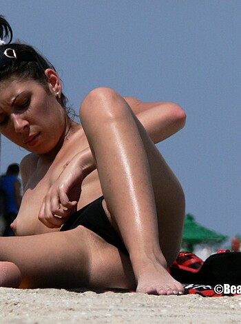 "Here's a f*cking hot chick, lying on a goddamn beach towel, rubbing her sexy f*cking feet."