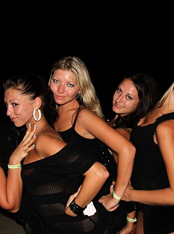 "Five bitches in sexy underwear, fuckin' modelin' hard."