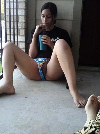 "Hey you! Look at this bitch, she's got her pussy on full display, wearing a damn diaper like some infantile shithead!"