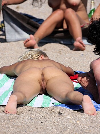 "Two bitches basking in the sand, one's ass cheeks hanging out, fuckin' cuntlickers."