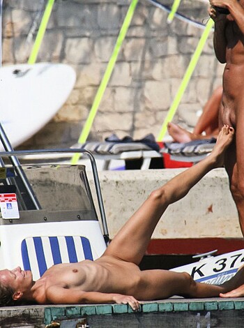 The fucking naked dude and bitch are going at it on that goddamn boat like no one's watching, amirite?