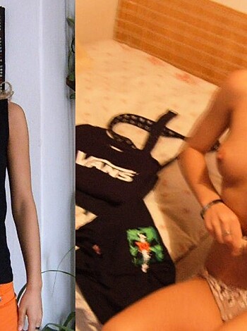 This image features a nude female torso, with her tits and pussy prominently displayed.