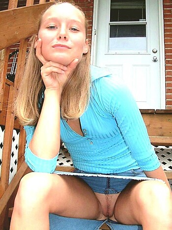 "Fucking chick with her fucking panties showing."