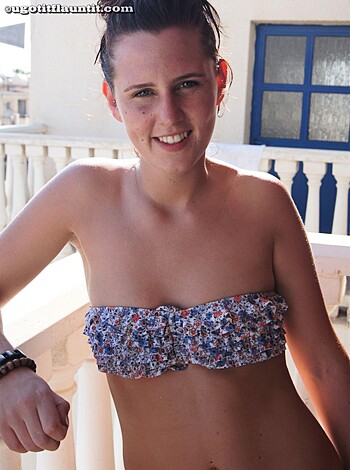 "Look at this fucking bitch with her fat tits and stupid ass trying to be all sexy."