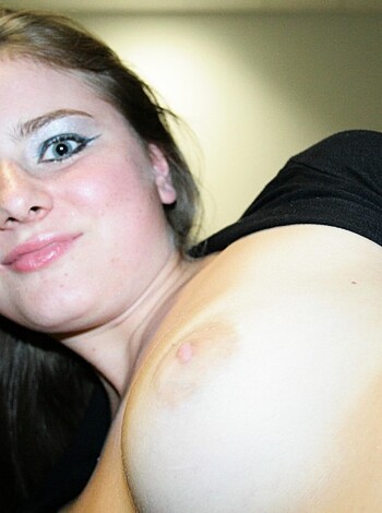 "Here's a shot of some titties, you can almost feel those hard nips."