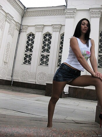 Skinny hot tramp drunk posing - Photo 52