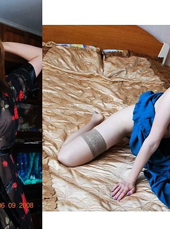 "Two slutty whores posing seductively on their beds, with their tight-ass lingerie barely containing their fuckable tits and asses."