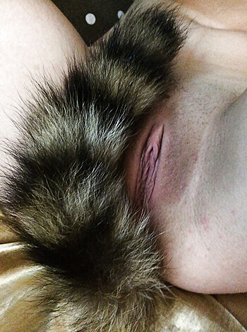 Sexy amateur girls with anal foxtail plug - Photo 7