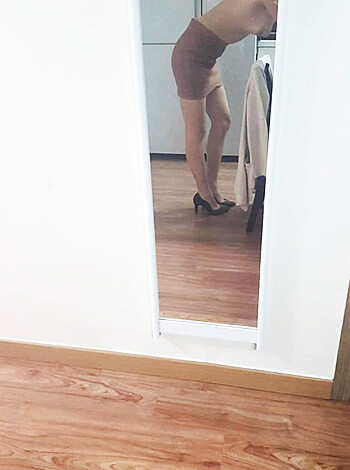 "F***in' hell, b****! Whatcha doin', tryin' to show off those f***in' ass-cheeks in them f***in' heels? Better yet, why don't ya take 'em the f*** off and give me a goddamn blowjob or somethin'?"