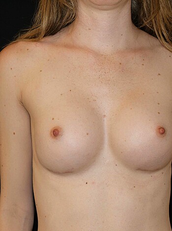 """
A shot of some tits and nipples showing up with no shirt to cover them.
"""