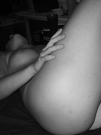 "A chick with her pussy and ass hanging out."