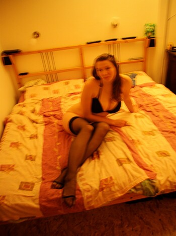 A naked chick in her sexy underwear is taking a nap on the mattress.