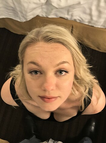 Here's a hot f*cking babe with a tight little ass and perky tits, showing off her sexy lace panties while she sucks some cock for you to jerk off to.